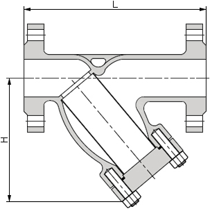 高壓Y型過濾器結構圖